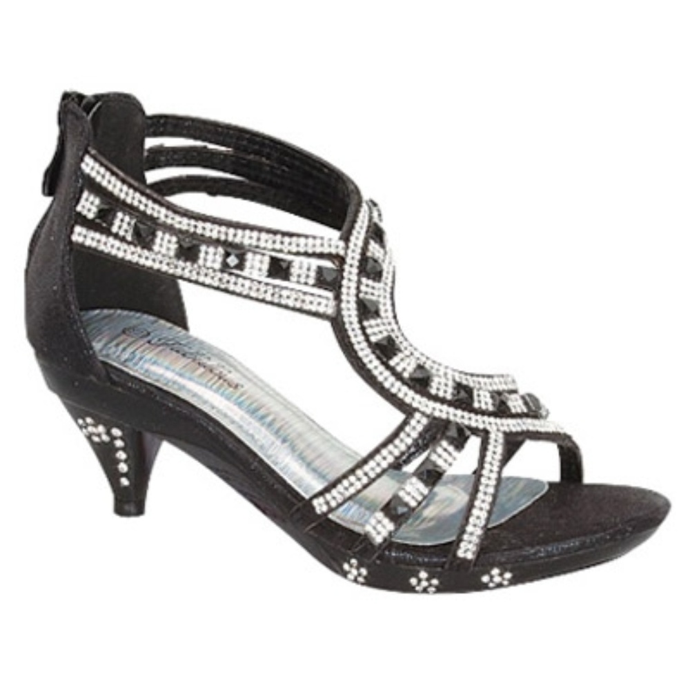 88k Bling Sparkle Rhinestone Dress Shoes Black